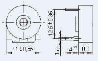 Резистор подстроечный РП1-64А  10кОм (для газовых котлов)
