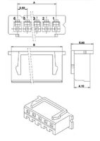 Разъем NX-10 комплект (гнездо+штекер на плату)