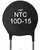 Терморезистор NTC 10D-15 (10R- d15)