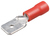 Наконечник шт.6,3мм кр. полуизолированное