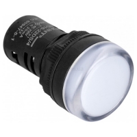 Индикатор светодиодный 22DS AC-DC 220В белый