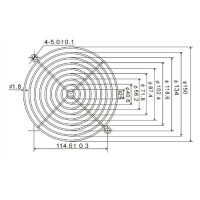 Решетка металлическая FG-150 (150x150mm)