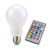 Светодиодная лампа E27 220V 3W RGB с пультом ДУ