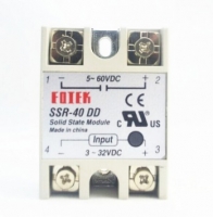 Твердотельное реле SSR-40DD, in 5-32VDC, out 12-250VDC