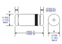 Стабилитрон BZV55-C16  smd