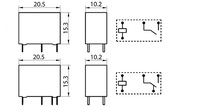 Реле HF33F-ZST-12VDC  1х5A  5pin