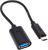Переходник шт.Type-C - гн.USB-A 3.0 (шнур 20см)
