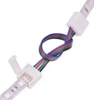 LED коннектор RGB 4pin с проводом на 2 разъема